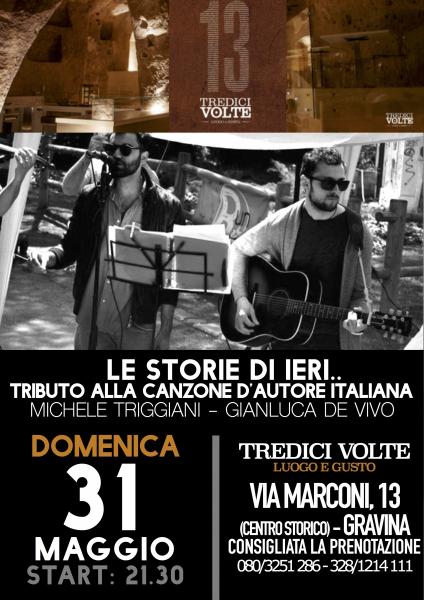 Le Storie di Ieri.. Tributo Alla Canzone D'autore Italiana
