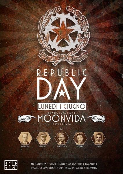 Inaugurazione frutteria / Republic Day, "il party libero alla frutta", con i dj Merode, Lenti, Morea, Santoro e Strauss