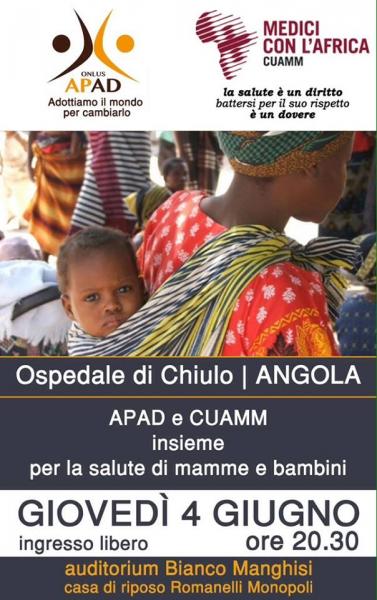APAD e CUAMM “insieme” per l'Angola