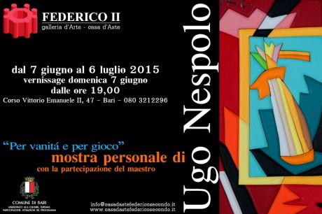 Vernissage della personale di Ugo Nespolo