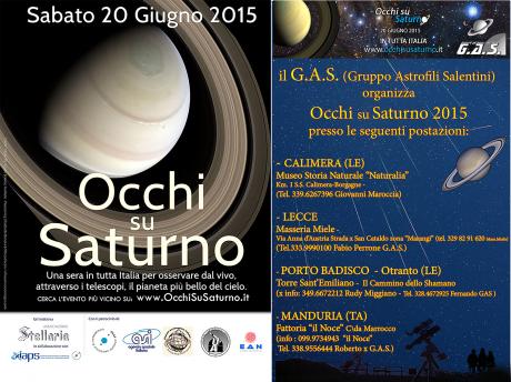 OCCHI SU SATURNO durante il  Cammino dello Shamano nel giorno del Solstizio d'estate.
