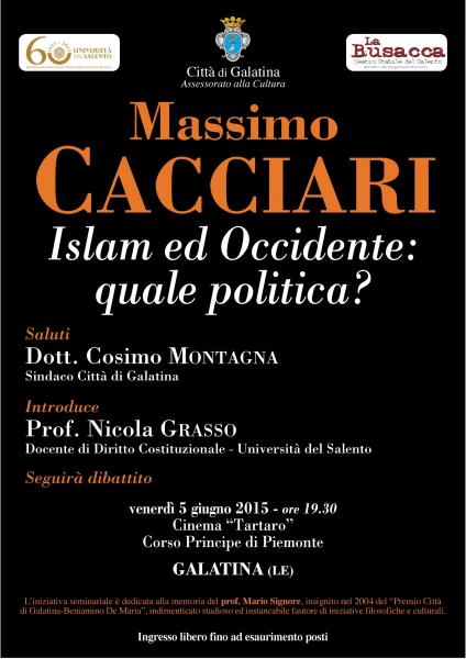 MASSIMO CACCIARI "Islam e Occidente: quale politica?"