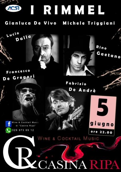 Omaggio In Acustico ai Grandi Cantautori della musica Italiana: Francesco De Gregori-Lucio Dalla-Fabrizio De Andrè e "Friends"