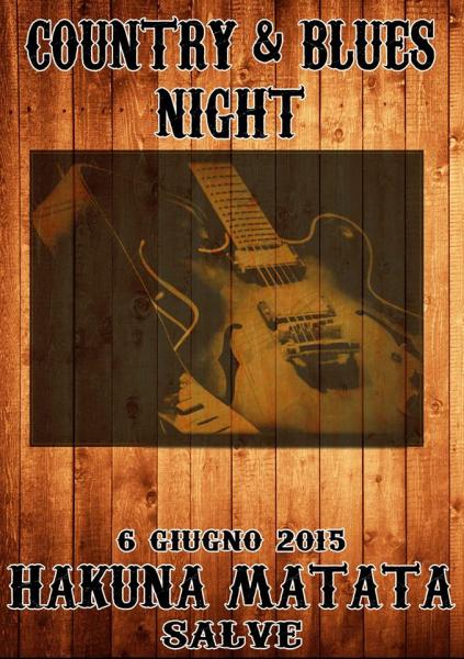 Country & Blues Night a Hakuna Matata - Salve
