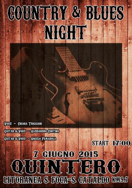 Pomeriggio live con Country&Blues al Quintero - Litoranea s.foca san cataldo km9.7