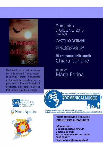 "IL TRAMONTO DELLE AQUILE". Presentazione del romanzo storico su Re Manfredi
