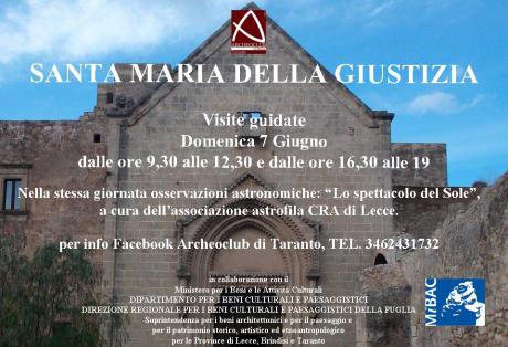 Apertura Santa Maria della Giustizia 7 Giugno