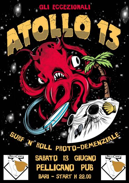 ATOLLO13 live at PELLICANO PUB - BARI