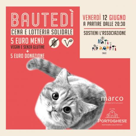 Cena vegan e gluten free per l'associazione Nati per Amarti