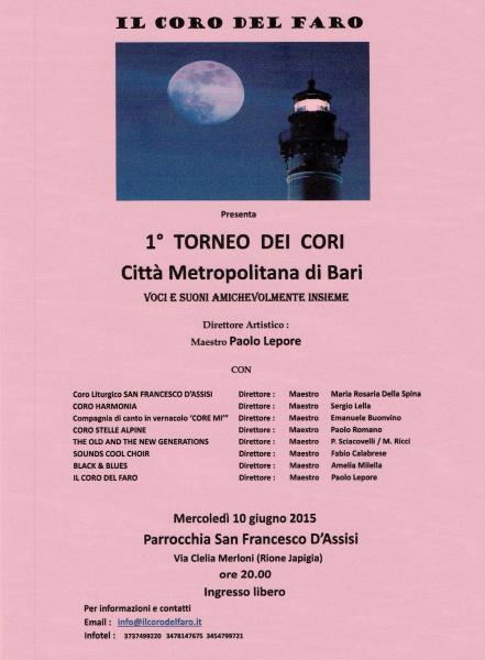 1° Torneo dei Cori della Città Metropolitana di Bari