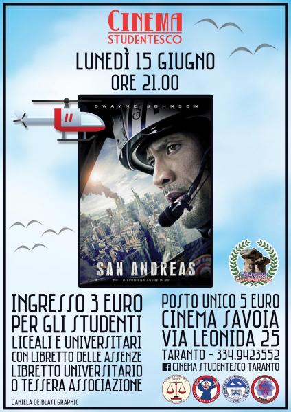 "San Andreas" in rassegna al Cinema Savoia