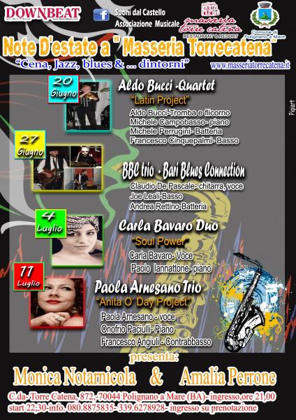 "Note D'Estate a  Masseria  Torrecatena" Jazz , Blues..e dintorni