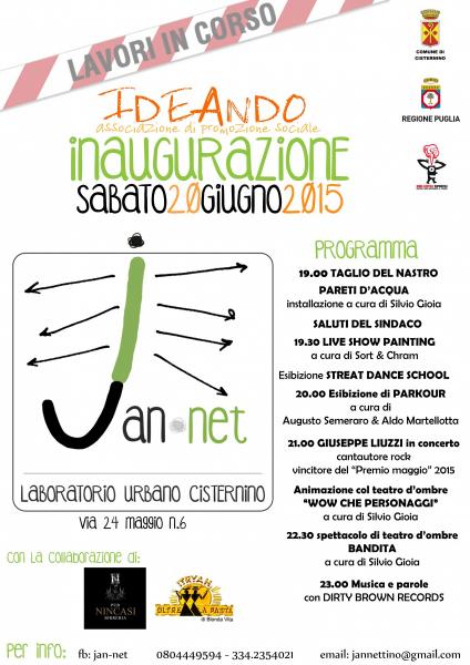 Inaugurazione Laboratorio Urbano "JAN-net"
