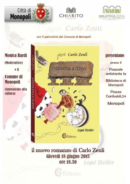 Presentazione del libro "Condanna a tempo" di Carlo Zeuli