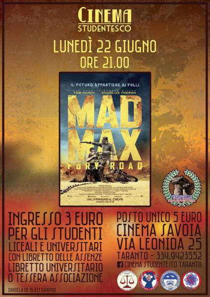 "Mad Max: Fury Road" in rassegna al Cinema Savoia
