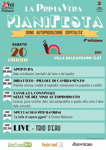 La primaVERA maniFESTA: Autoproduzione, dono e ospitalità