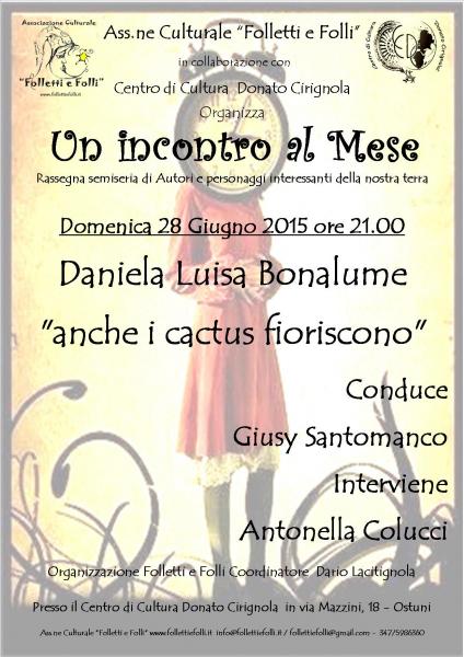 Un incontro al Mese con Daniela Luisa Bonalume