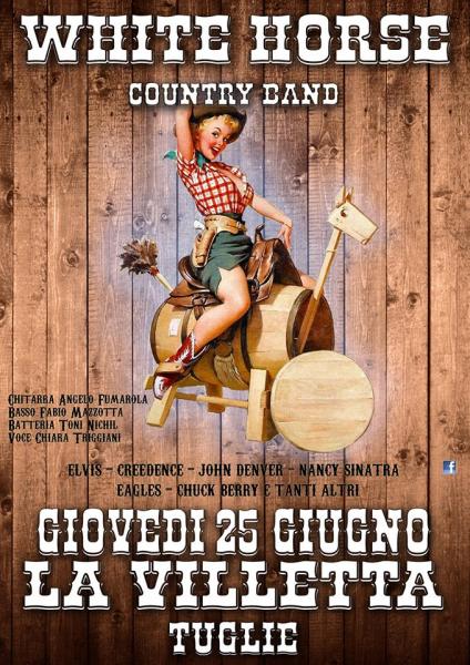 White Horse Country band at La Villetta - Tuglie