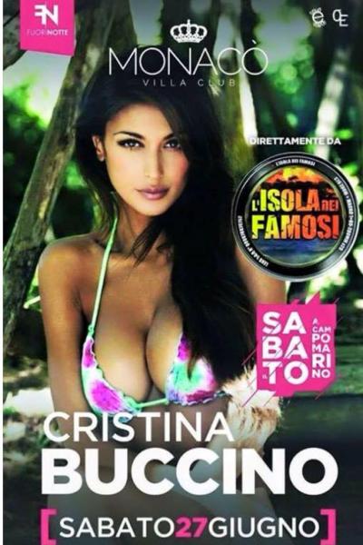 Inaugurazione Monaco' Villa Club - special Guest CRISTINA BUCCINO