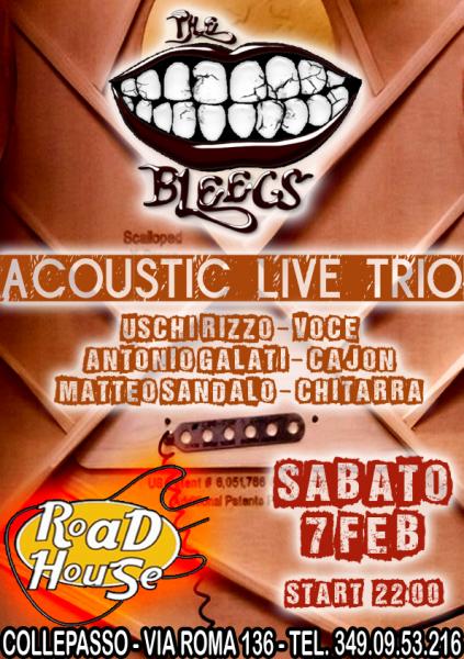 The Bleegs Acoustic Trio - 7/2/15 al Roadhouse Collepasso