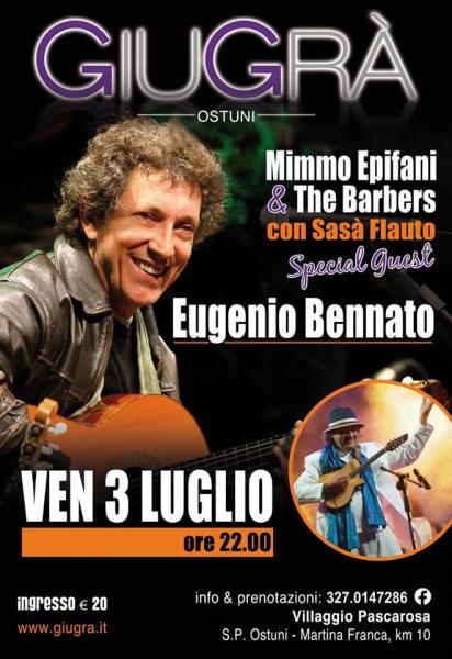 Mimmo Epifani and the Barbers con Sasa Flauto, Special Guest: Eugenio Bennato