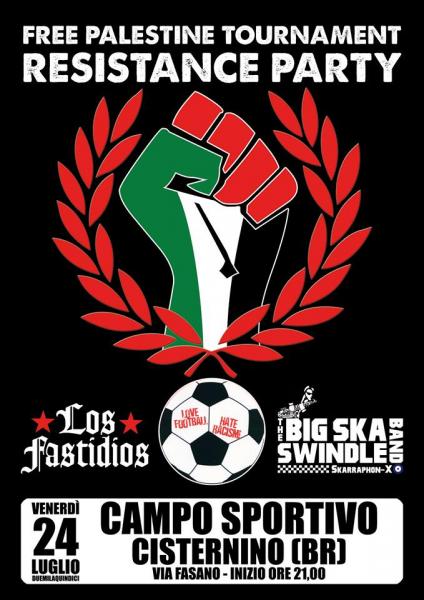 Free Palestine Tournament - Los Fastidios e The Big Ska Swindle Band live concert