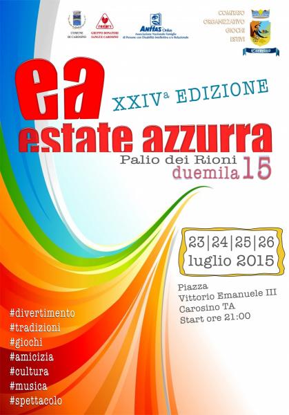 XXIV Edizione di Estate Azzurra - Palio dei Rioni 2015
