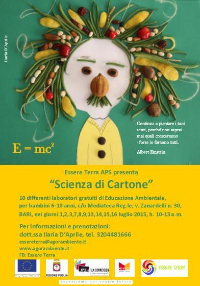 “Scienza di Cartone”, educazione ambientale in Mediateca Reg.le, progetto di Essere Terra APS.