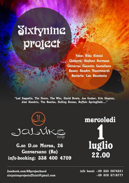 Sixtynine Project at Jaluke pub - Conversano (Ba)