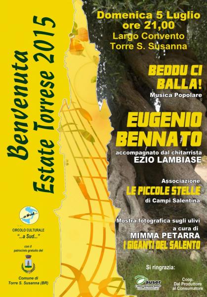 Benvenuta estate torrese con Eugenio Bennato e i "BEDDU CI BALLA!"