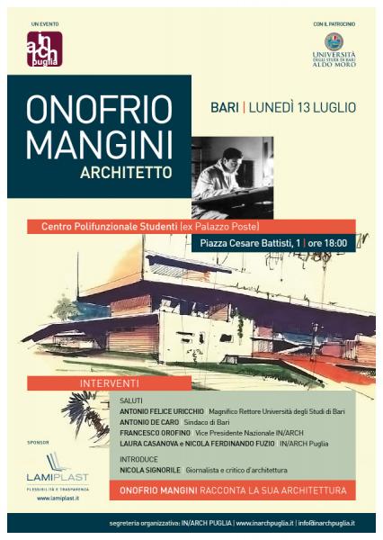 Onofrio Mangini presenta la sua architettura