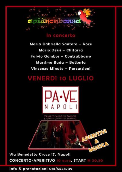 Apiùnonbossa in concerto a Palazzo Venezia
