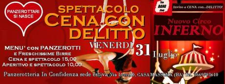 Cena con DELITTO "Nuovo Circo Inferno'"