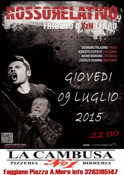 "Rossorelativo - Tributo a Tzn Ferro" live at la Cambusa