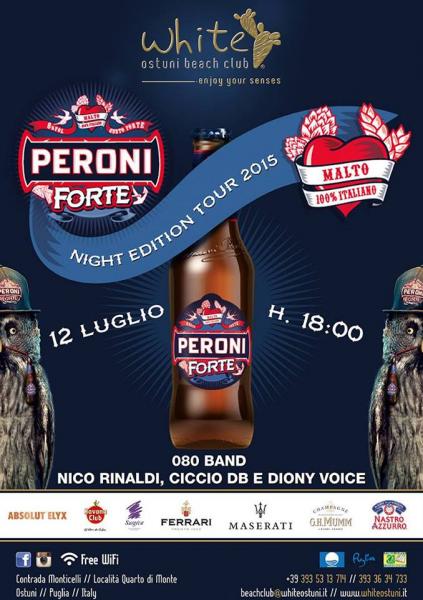 Aperi-white con Peroni Forte Night Tour