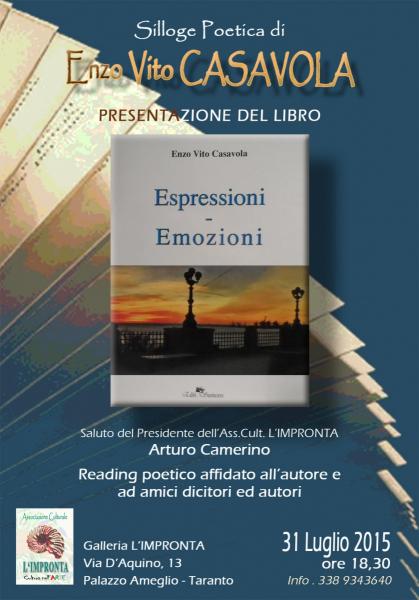 Presentazione Libro di ENZO VITO CASAVOLA