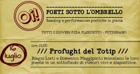 Poeti sotto l'ombrello - Profughi del Totip
