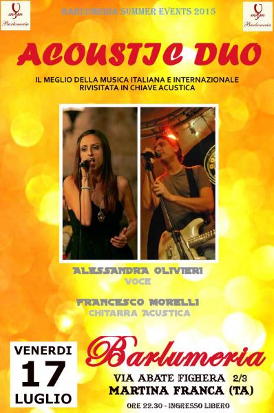 Francesco Morelli "acoustic duo"