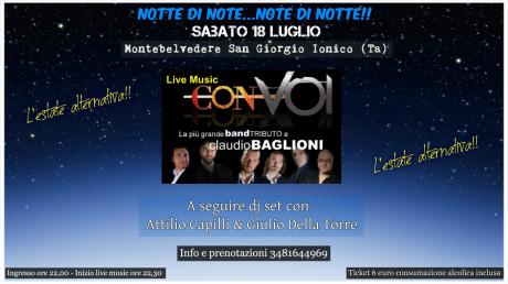 Con voi: tributo a Claudio Baglioni e dj set con Capilli & Della Torre