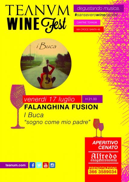 Teanum Wine Fest: il 17 Luglio i Buca Presentano l’album “Sogno Come Mio Padre”
