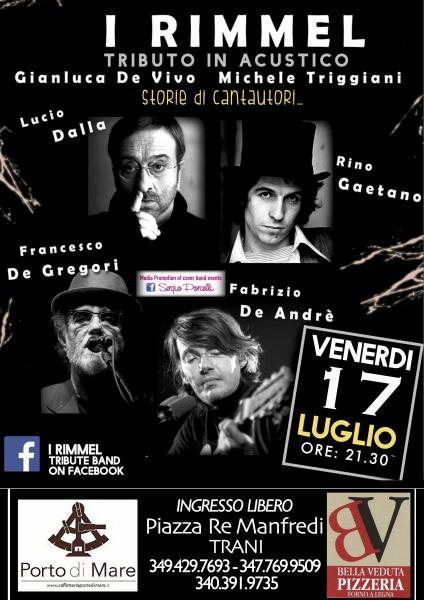 Tributo in Acustico a Fabrizio de Andre' - Degregori - Lucio Dalla - Rino Gaetano