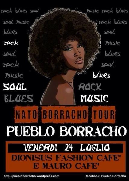 PUEBLO BORRACHO serata live FUNK, BLUES E ROCK
