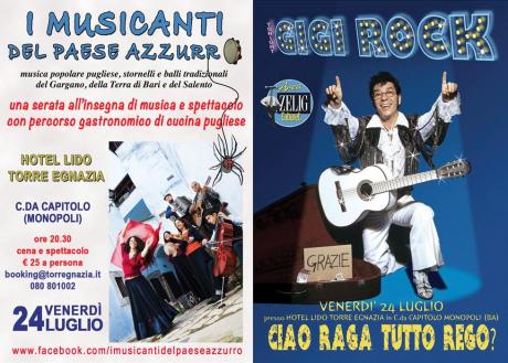 Apulian Dinner Show - con Gigi Rock e I Musicanti del Paese Azzurro