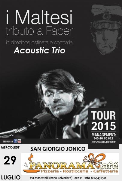 Tributo a Fabrizio De André con I MALTESI (Acoustic Trio)