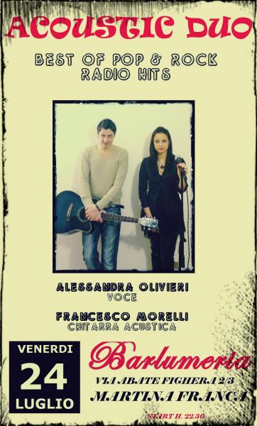 Duo acustico Morelli/Olivieri alla BARLUMERIA