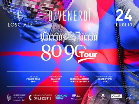 D/venerdi' - Show Dinner & Djset 80/90