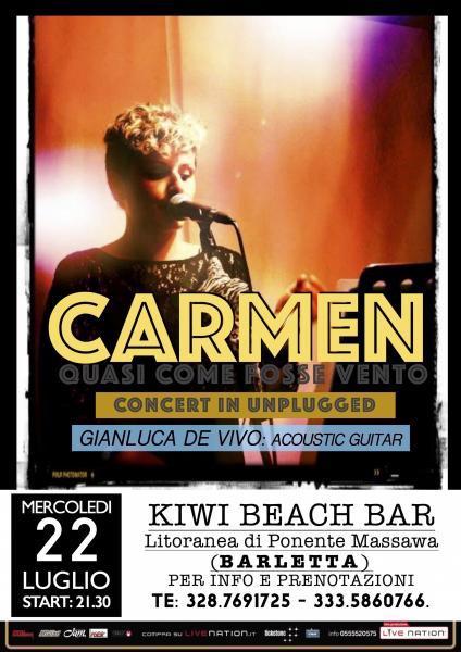 22 Concert in Unplugged - Quasi Come Fosse Vento - Music Live!! at Kiwi Beach Bar (Barletta)