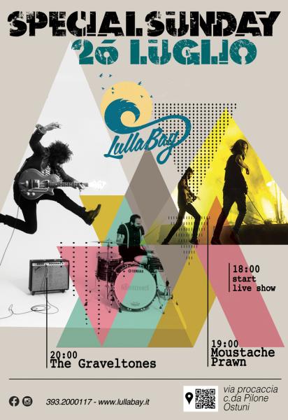 Live The Graveltones + Moustache Prawn: Sunday Special al LullaBay