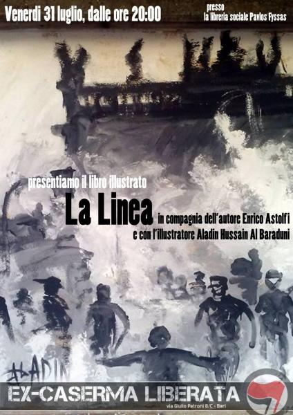 [31.07.2015, dalle ore 20:00] presentiamo, La linea di Enrico Astolfi e Aladin Hussain Al Baraduni