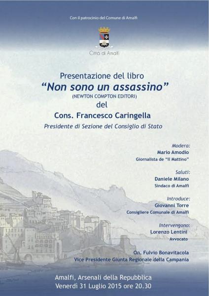 Presentazione del libro "Non sono un Assassino" di Francesco Caringella